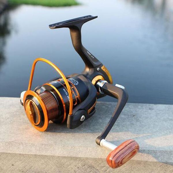 outdoor fishing rotating metal spool 12 bearing coil left and right carp tackle 500-9000 series reel baitcasting reels